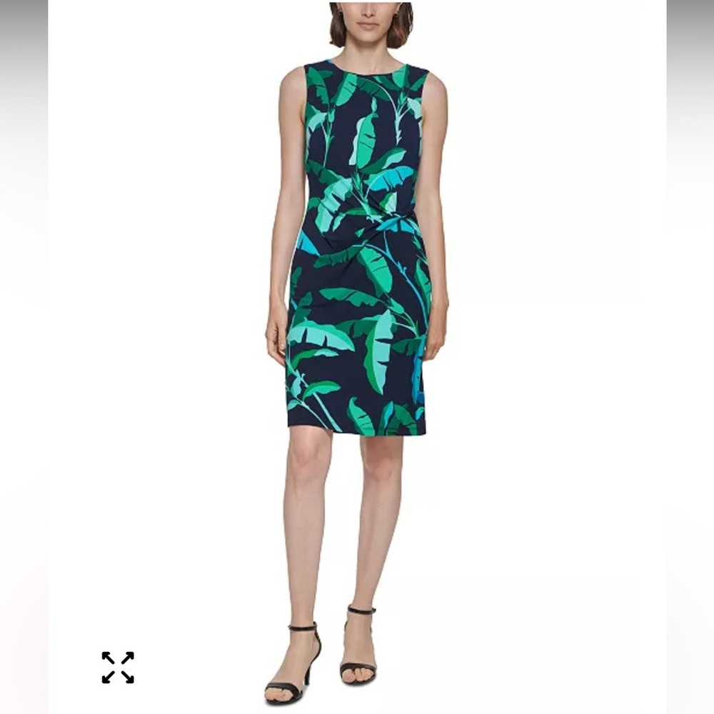 NWT Tommy Hilfiger Sz 16 Women's Beverly Hills Twist-Front Jersey Dress Ret $99!